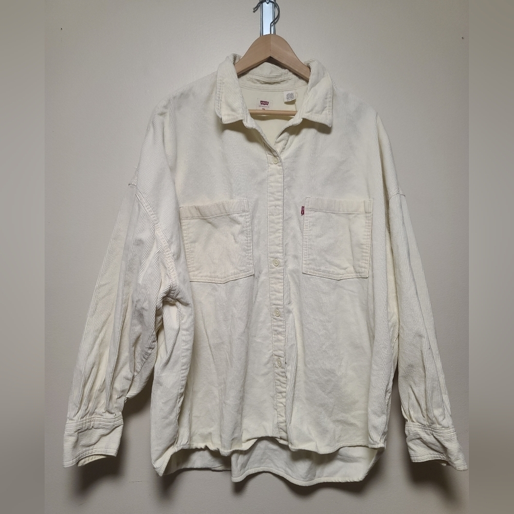 Levi's Corduroy cream shacket size XXL